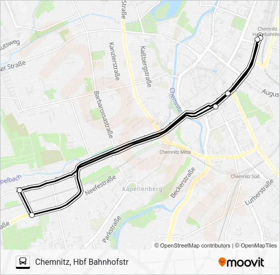 Автобус SF: карта маршрута