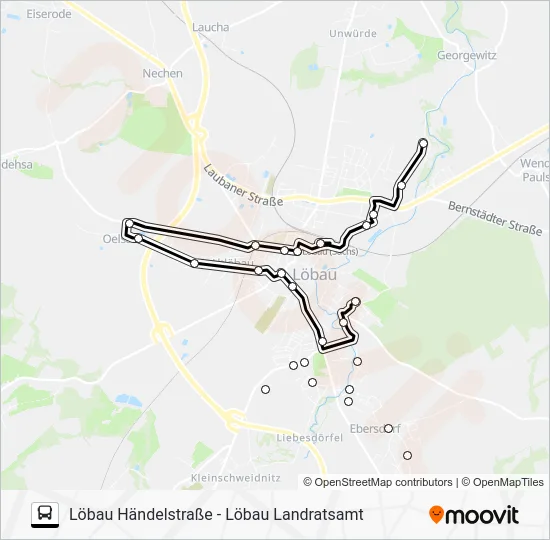 Автобус 5: карта маршрута