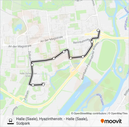 Автобус 40: карта маршрута