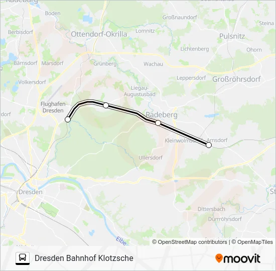 Автобус RE1: карта маршрута