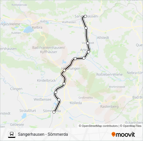Автобус RB59: карта маршрута
