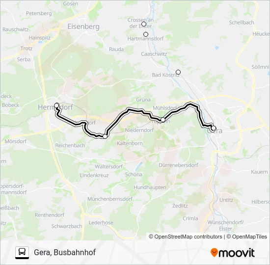 Автобус SEV: карта маршрута