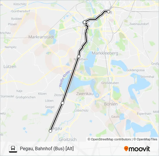 Автобус SEV: карта маршрута