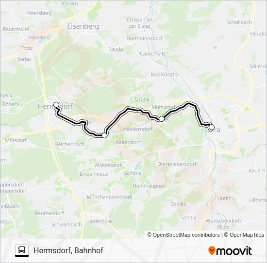 Автобус SEV: карта маршрута