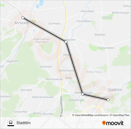 Автобус SEV: карта маршрута