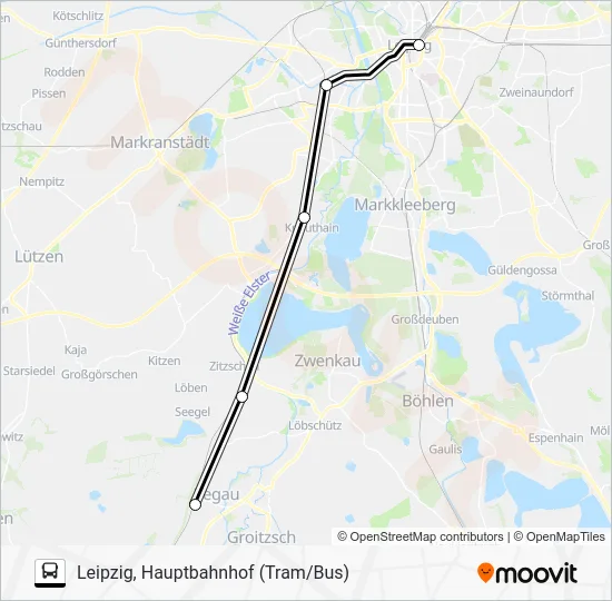 Автобус SEV: карта маршрута