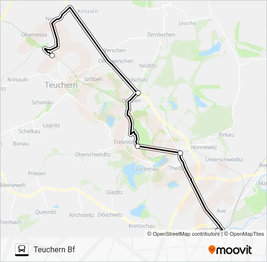 Автобус SEV: карта маршрута