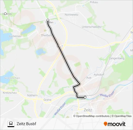 Автобус SEV: карта маршрута