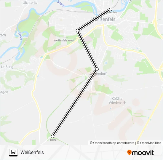 Автобус SEV: карта маршрута