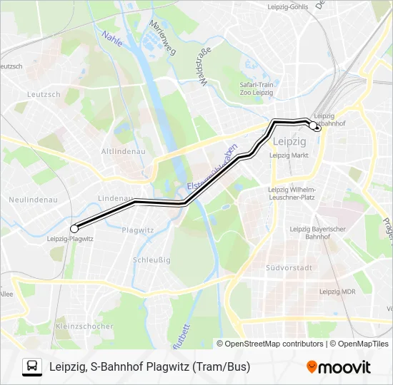 Автобус SEV: карта маршрута