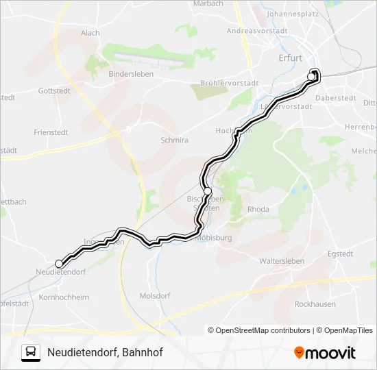 Автобус SEV: карта маршрута