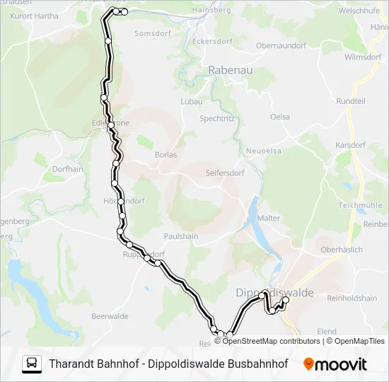 Автобус 382: карта маршрута