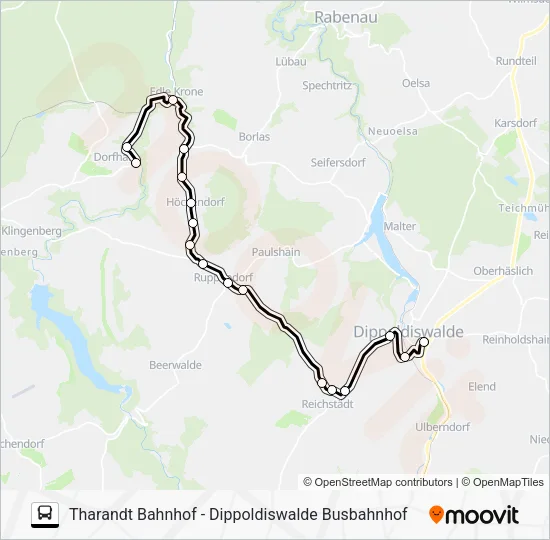 Автобус 382: карта маршрута