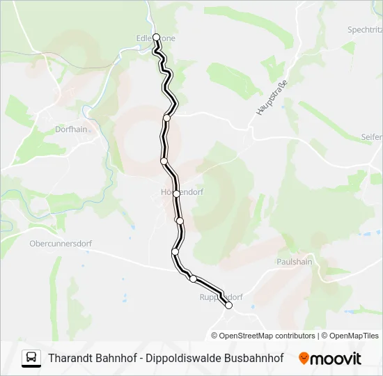 Автобус 382: карта маршрута