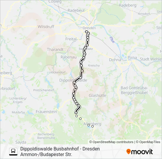 Автобус 360: карта маршрута