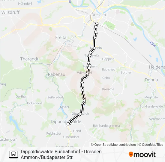 Автобус 360: карта маршрута