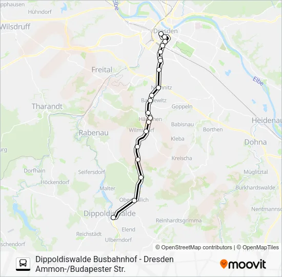 Автобус 360: карта маршрута