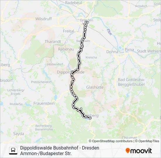 Автобус 360: карта маршрута