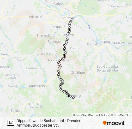 Автобус 360: карта маршрута