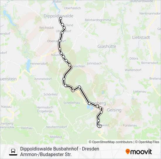 Автобус 360: карта маршрута