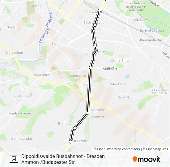 Автобус 360: карта маршрута