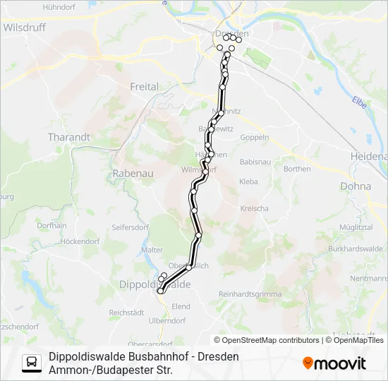 Автобус 360: карта маршрута