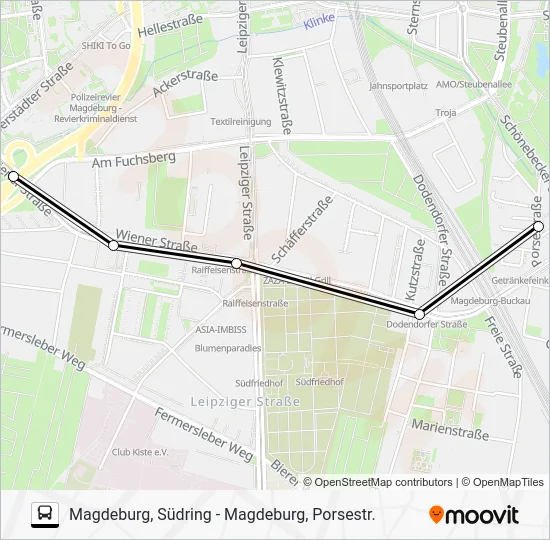 Автобус 45: карта маршрута