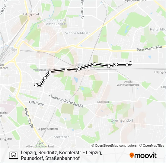 Автобус SEV7: карта маршрута