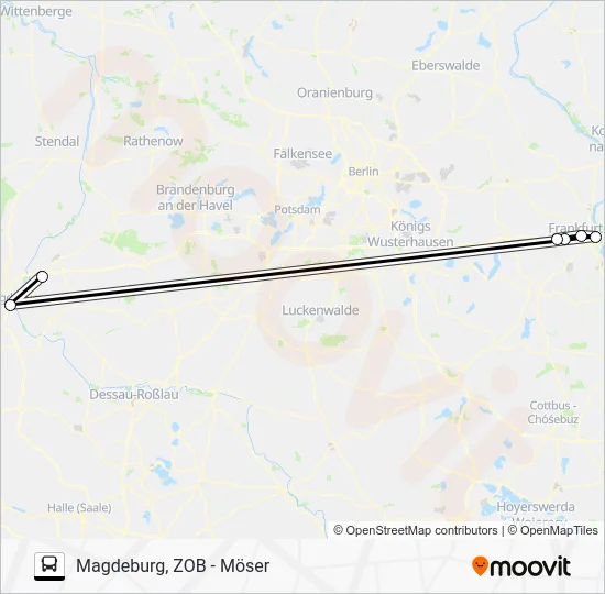 Автобус RE1: карта маршрута