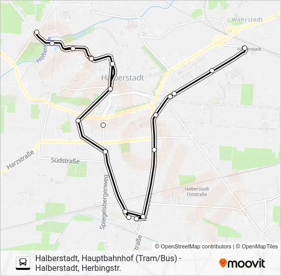 Автобус 2: карта маршрута
