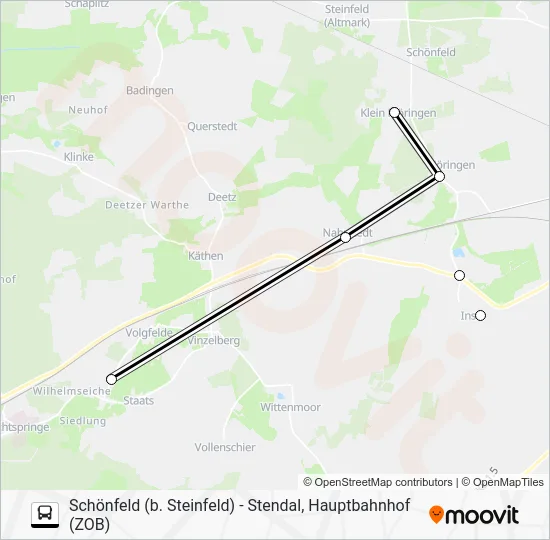 Автобус 941: карта маршрута