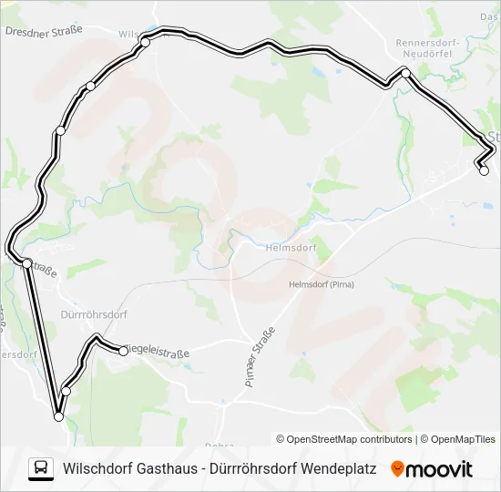 Автобус 233: карта маршрута