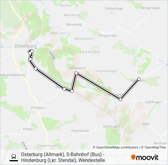 Автобус 965: карта маршрута