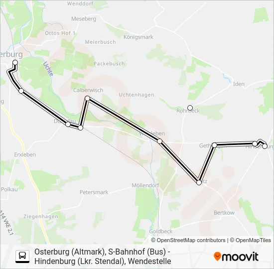 Автобус 965: карта маршрута