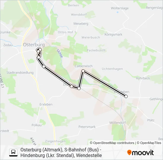 Автобус 965: карта маршрута