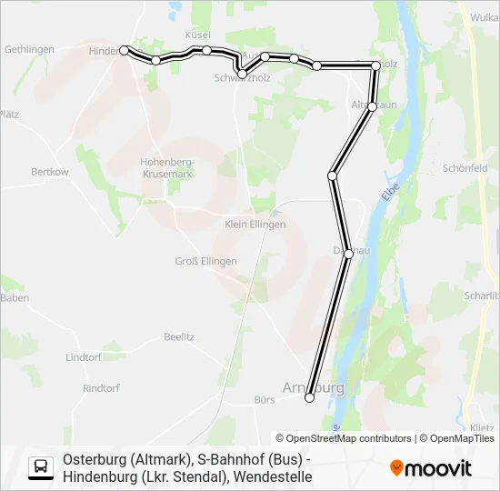 Автобус 965: карта маршрута