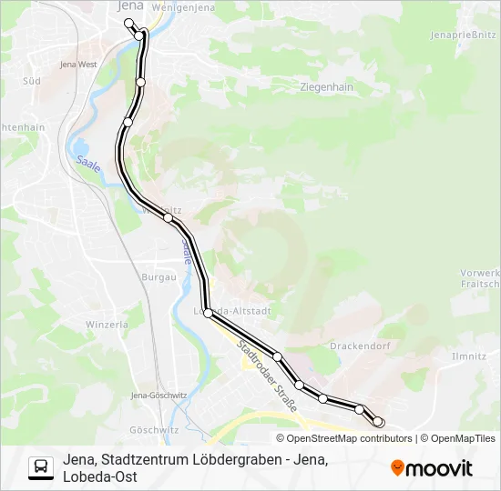 Автобус SEV 5: карта маршрута
