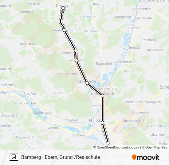 Автобус SEV: карта маршрута