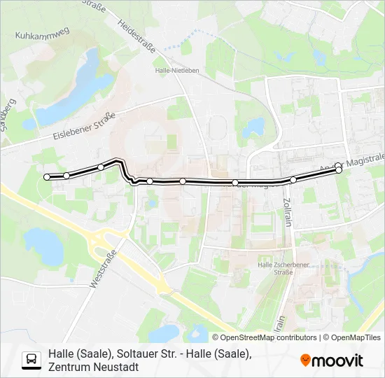 Автобус 2: карта маршрута