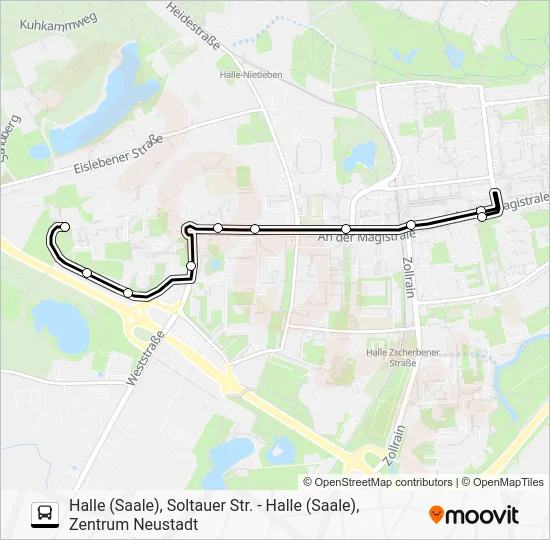Автобус 2: карта маршрута