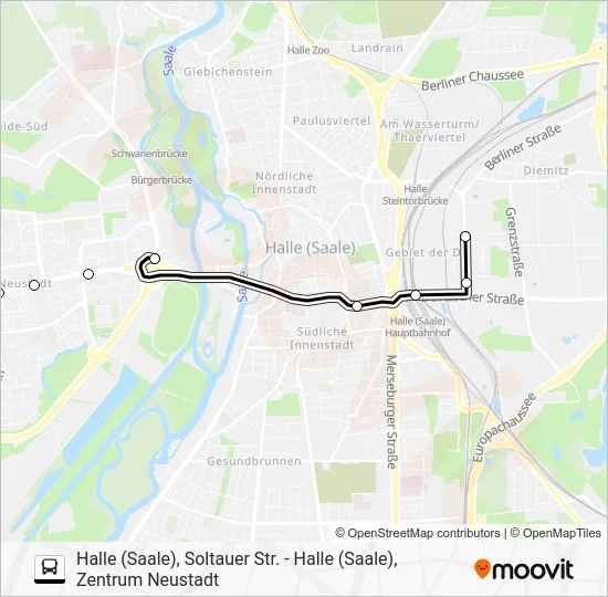 Автобус 2: карта маршрута