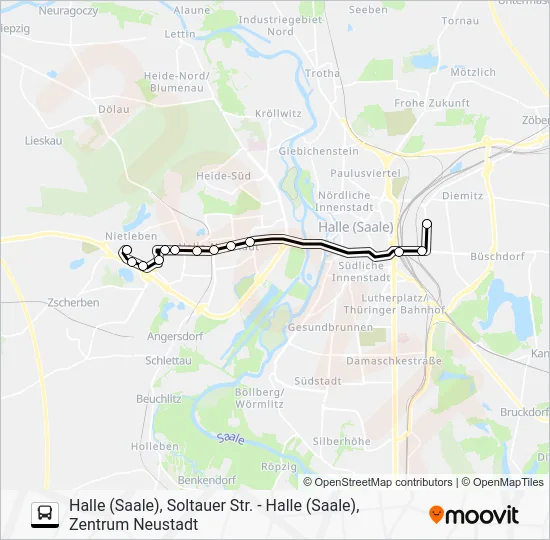 Автобус 2: карта маршрута