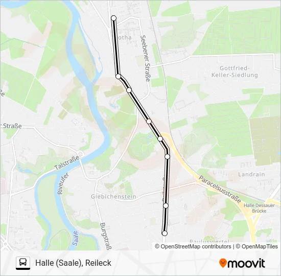 Автобус 12: карта маршрута