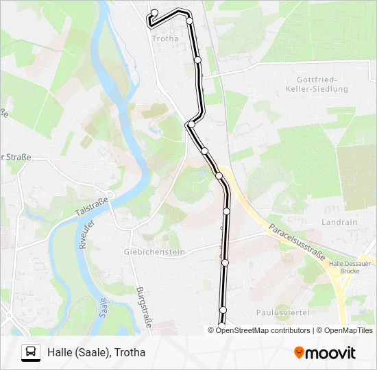 Автобус 95: карта маршрута