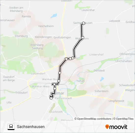 Автобус 224: карта маршрута