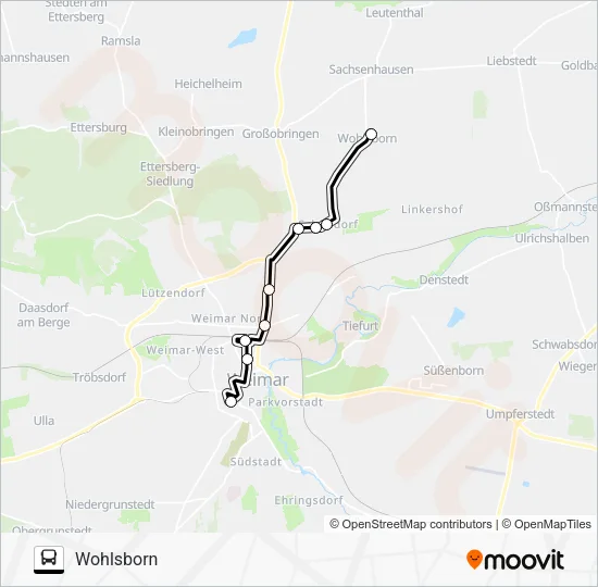 Автобус 224: карта маршрута