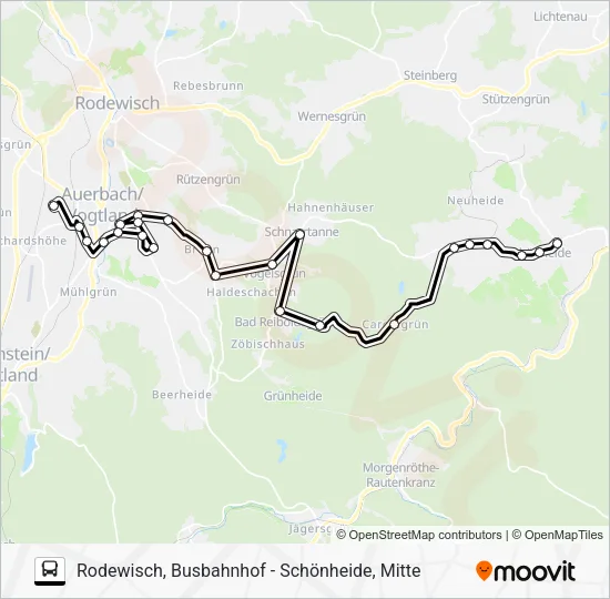 Автобус 61: карта маршрута