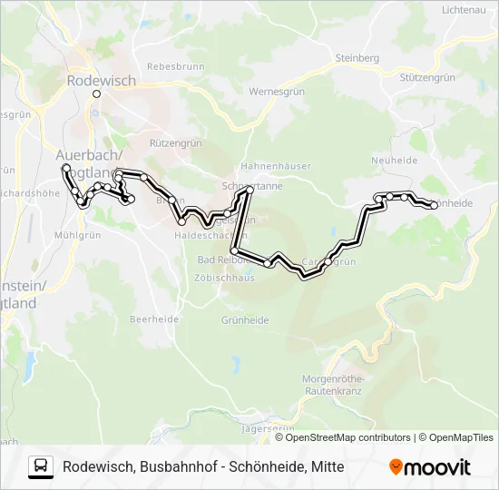 Автобус 61: карта маршрута