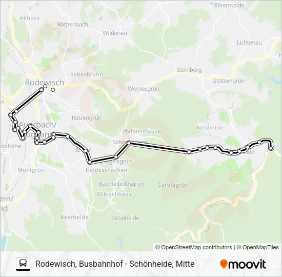 Автобус 61: карта маршрута