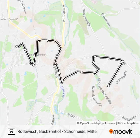 Автобус 61: карта маршрута